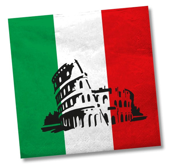 20 st Italien servetter Roma 33cm