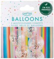 Anteprima: 5 Milestone 21`st Eco Balloon 30cm