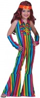 Förhandsgranskning: Love & Peace Rainbow Hippie kostym för barn