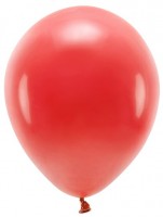 100 Eco Pastell Ballons rot 26cm