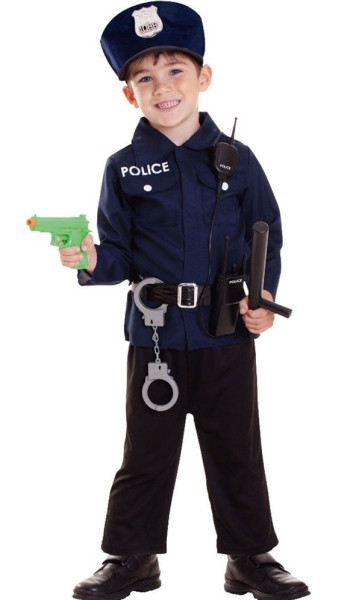 Disfraz infantil de oficial de policía joven