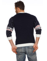 Preview: Snowflake Christmas Jumper Blue