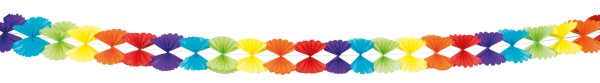 Colorful 4m fan garland