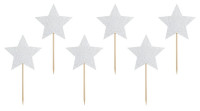 6 unicorn twinkle cupcake toppers 11,5 cm