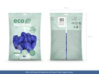Preview: 100 eco pastel balloons dark blue 26cm