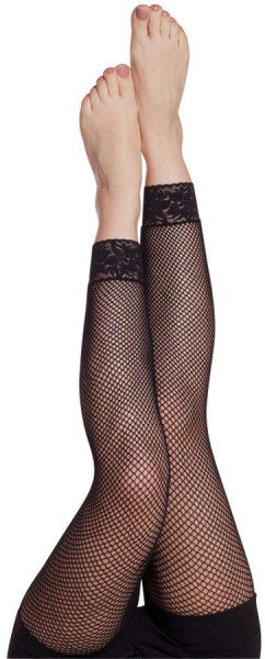 Mesh leggings with lace