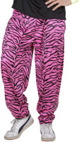 80-tallet zebra bukser lyserød sort