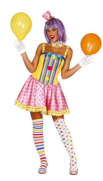 Candy clown costume for women