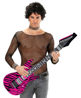 Förhandsgranskning: Pinky Zebra uppblåsbar gitarr 105cm