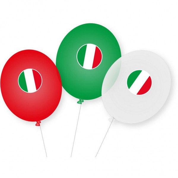 9 palloncini in lattice Italia