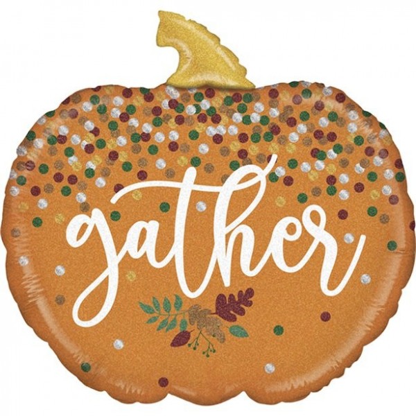 Gather pumpkin foil balloon 71cm