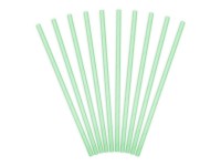 Aperçu: 10 pailles en papier vert menthe 19,5 cm