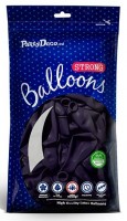 Widok: 100 przezroczystych balonów Partystar fioletowych 27 cm