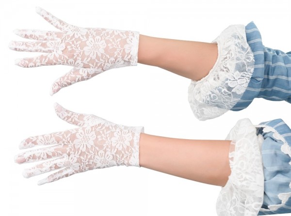 Cienkie koronkowe rękawiczki Lilian