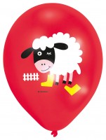 Preview: Set of 6 funny farm balloons
