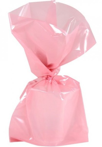 25 light pink gift bags 29cm