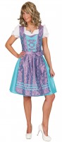 Preview: Purple-turquoise dirndl Vroni