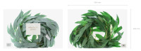 Aperçu: Guirlande de fleurs artificielles en feuilles de saule 2m