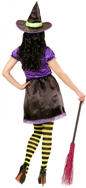 Farverigt Crazy Witch Witch Costume 2