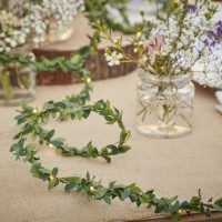Landliebe Hochzeit Blätter Lichterkette 3m