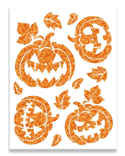 Window sticker Glittering pumpkin
