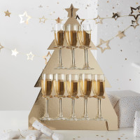 Anteprima: Alzata per champagne albero di Natale 64 cm