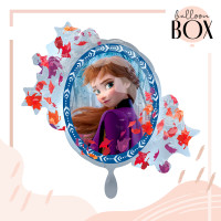 Vorschau: XL Heliumballon in der Box 3-teiliges Set Frozen Anna & Elsa