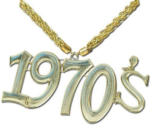 70er Jahre Goldene Halskette