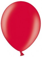 Oversigt: 10 Partystar metalliske balloner røde 27cm