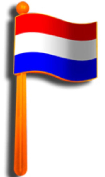 Netherlands rattle flag
