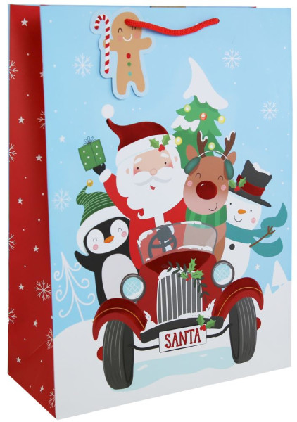 Santa & Friends Geschenktüte XL 45,5cm x 33cm