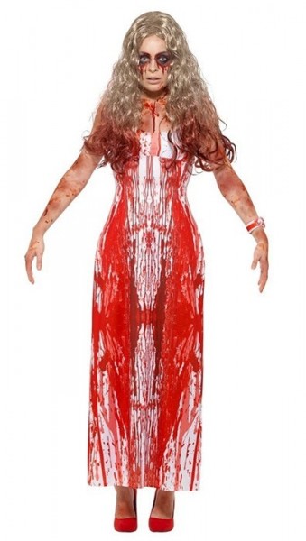 Bloody horror girl ladies costume