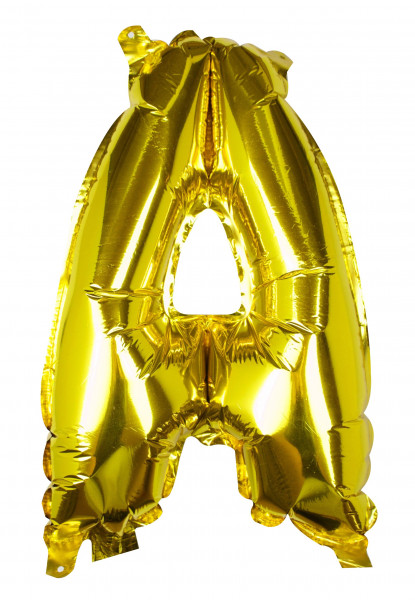 Złota litera A balon foliowy 40 cm