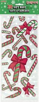 20 Foil Bags with Candy Canes 29cm