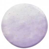 Preview: 8 party plates purple ombre 24cm