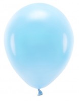 100 øko-pastelballoner lyseblå 26cm