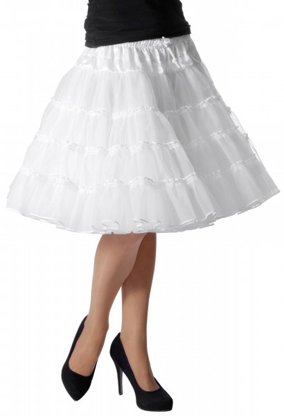 Weißer Premium Petticoat Priscilla