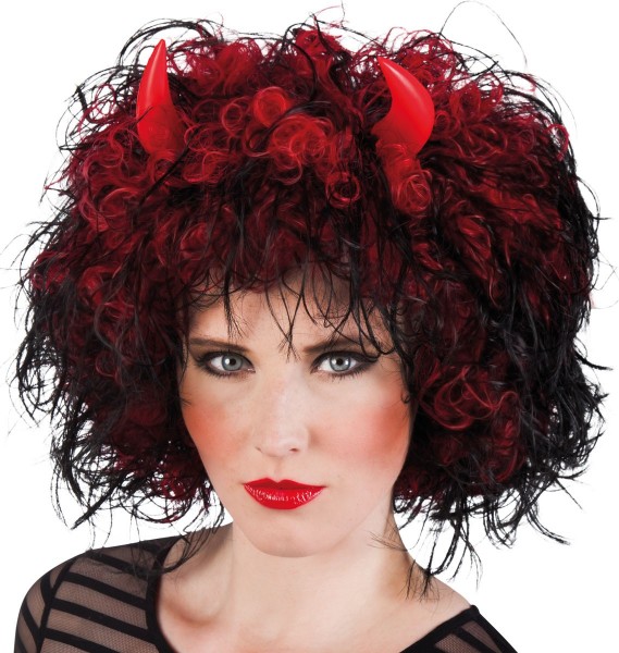 Devil wig with curls