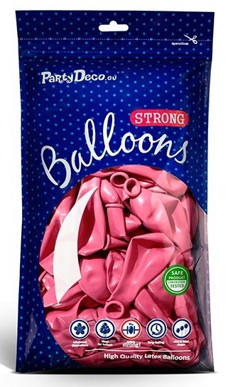 20 Partystar metallic Ballons pink 23cm 2