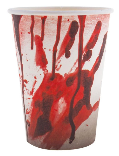 8 Blood-stained Paper Cups 200ml