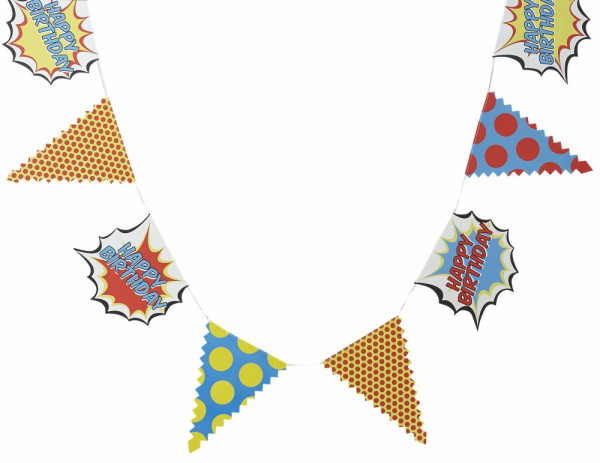 Buon compleanno Pop Art Bunting