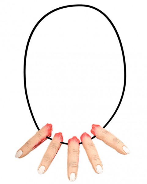 Choppy finger necklace