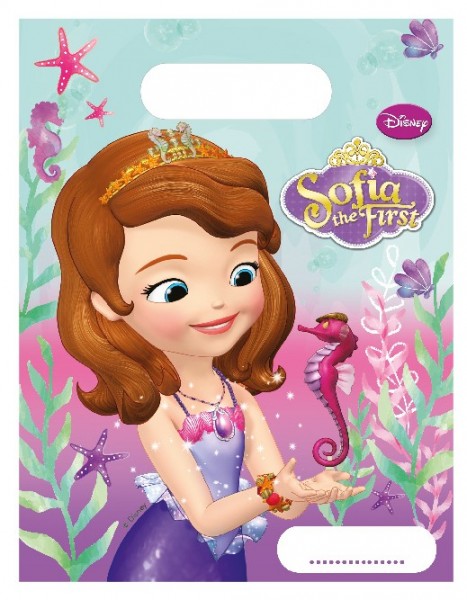 8 Sofia The First Under The Sea Gift Bags 16.5 x 23cm