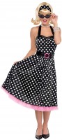 Oversigt: 50'ers polka dots kostume til kvinder