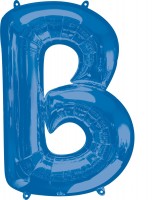 Foil balloon letter B blue XL 81cm
