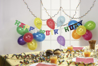Kleurrijke Happy Birthday slinger Feestdag 152cm