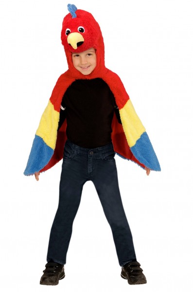 Parrot Cape With Hood For Kids 2