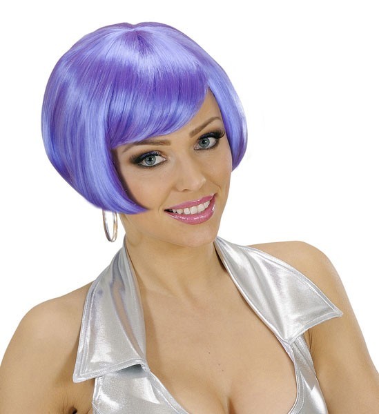 Parrucca sexy da ragazzo Ludmilla Purple