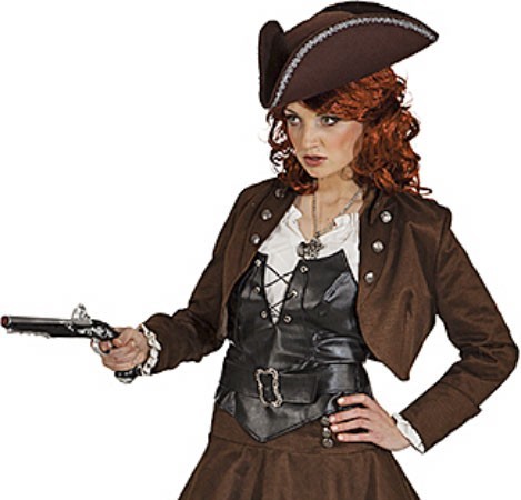 Bolero mujer novia pirata marrón