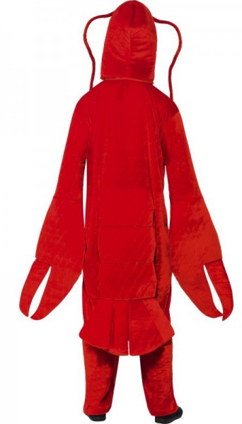 Costume de homard complet du corps en rouge 3